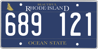 RI license plate 689121