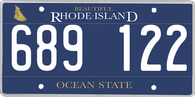 RI license plate 689122
