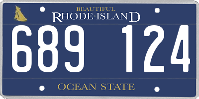 RI license plate 689124