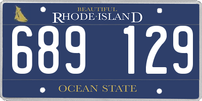 RI license plate 689129