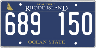 RI license plate 689150