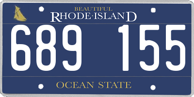 RI license plate 689155
