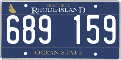 RI license plate 689159