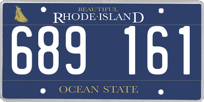 RI license plate 689161