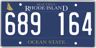 RI license plate 689164