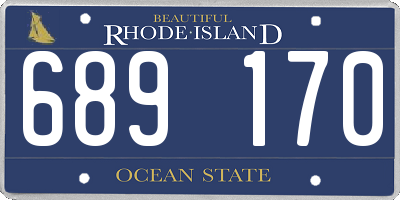 RI license plate 689170