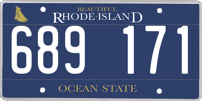 RI license plate 689171