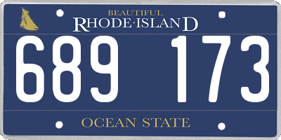 RI license plate 689173