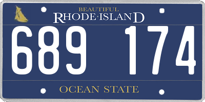 RI license plate 689174