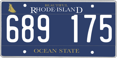 RI license plate 689175