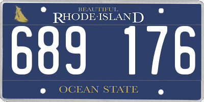 RI license plate 689176