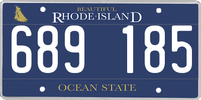 RI license plate 689185