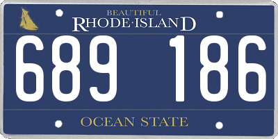 RI license plate 689186