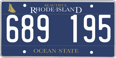RI license plate 689195