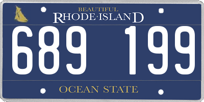 RI license plate 689199