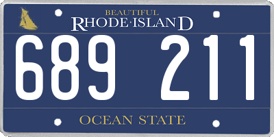 RI license plate 689211