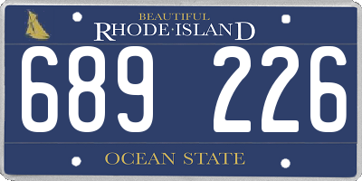 RI license plate 689226