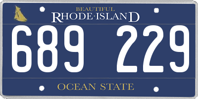 RI license plate 689229