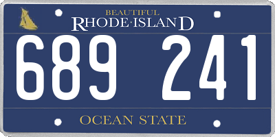 RI license plate 689241