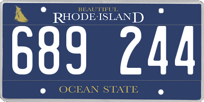 RI license plate 689244