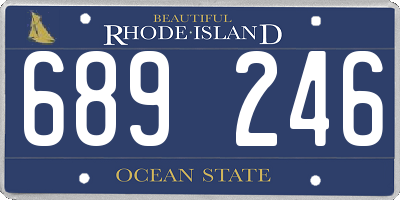 RI license plate 689246