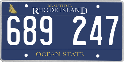 RI license plate 689247