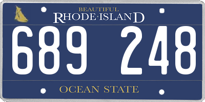 RI license plate 689248
