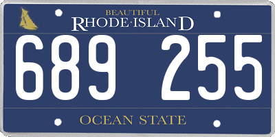RI license plate 689255