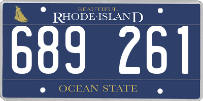 RI license plate 689261