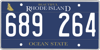 RI license plate 689264