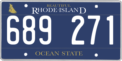 RI license plate 689271