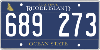 RI license plate 689273