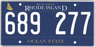RI license plate 689277