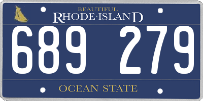 RI license plate 689279
