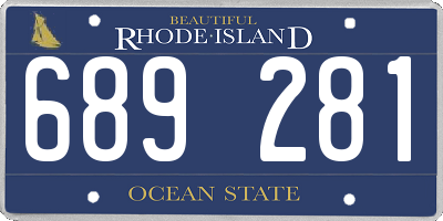 RI license plate 689281