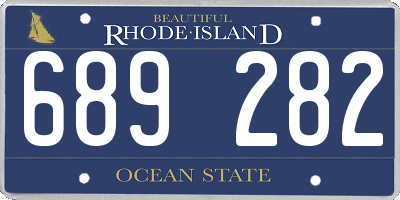 RI license plate 689282