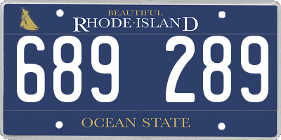 RI license plate 689289