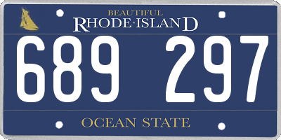 RI license plate 689297