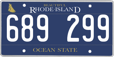RI license plate 689299
