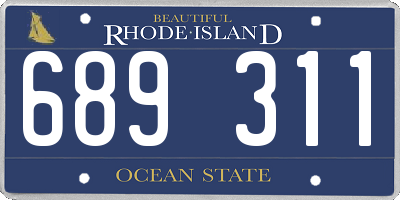 RI license plate 689311