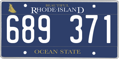 RI license plate 689371
