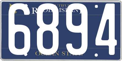 RI license plate 6894