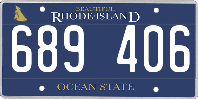 RI license plate 689406