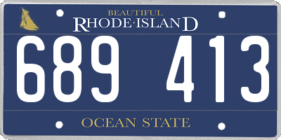 RI license plate 689413