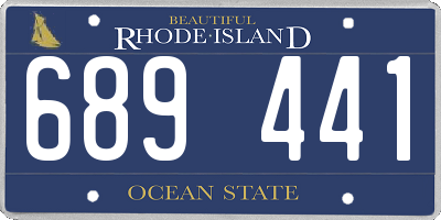 RI license plate 689441