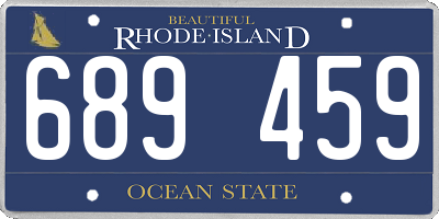 RI license plate 689459