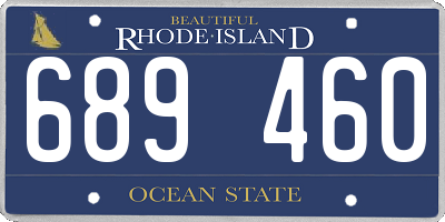 RI license plate 689460