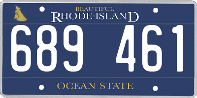 RI license plate 689461