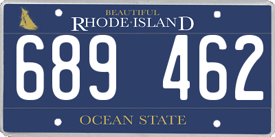 RI license plate 689462