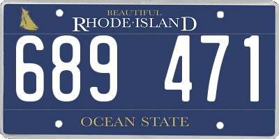 RI license plate 689471